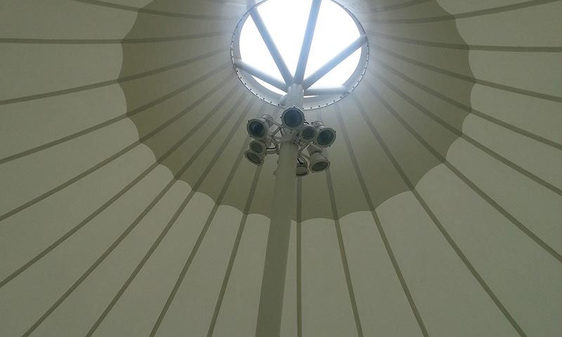 哈爾濱膜結構內部照明的應用與設計